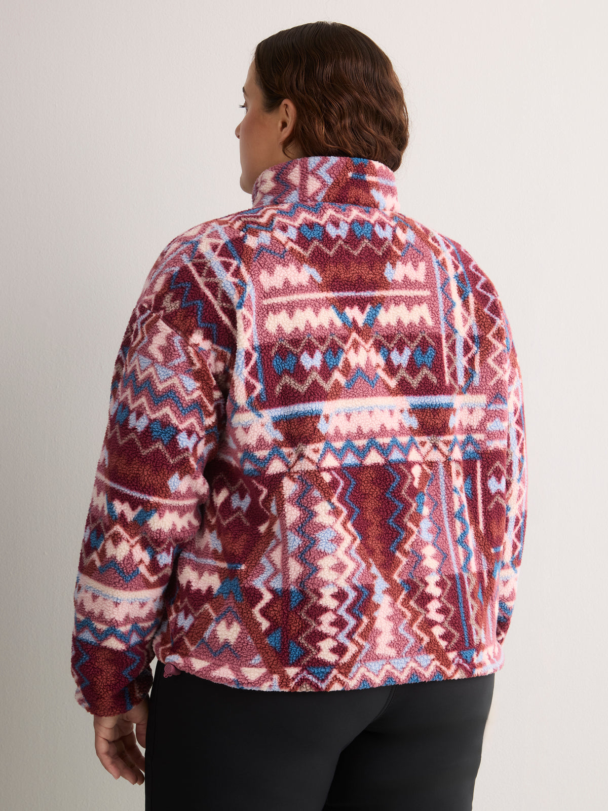 Helvetia II Printed Cropped Half-Snap Fleece Pullover - Columbia