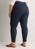 Medium Blue Denim Legging with Side Slits