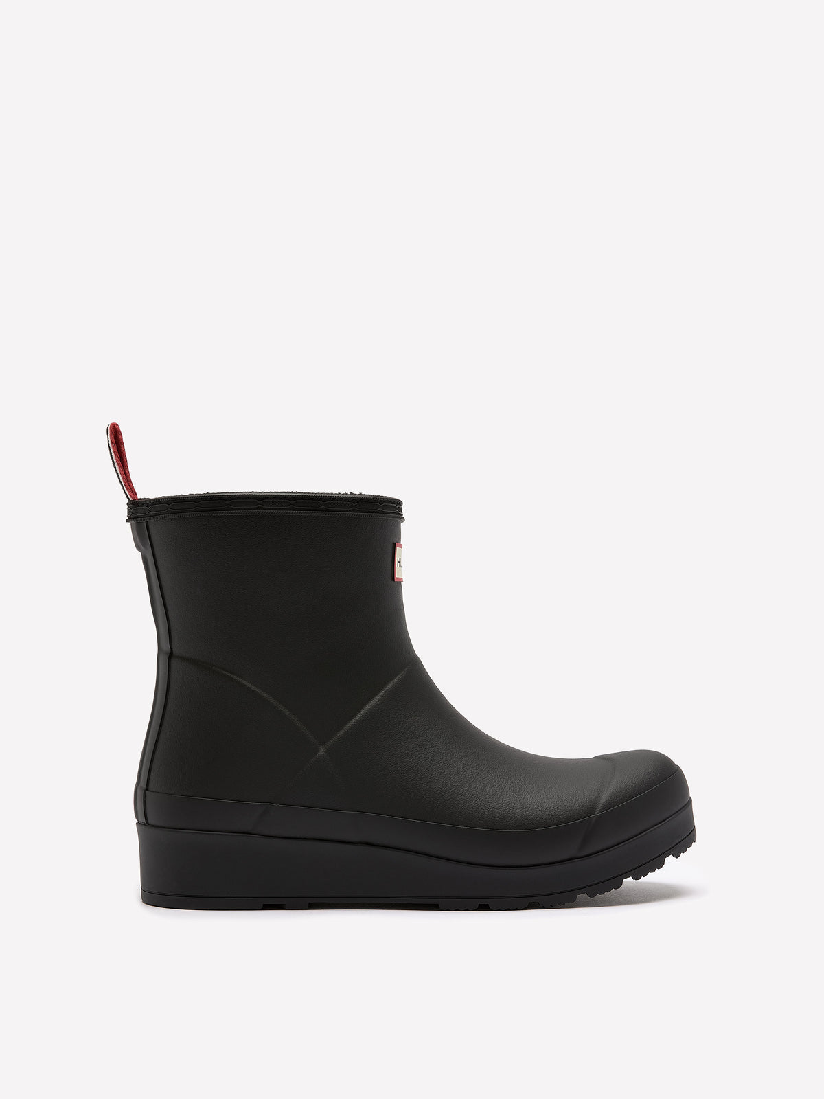 Regular Width, Play Short Rubber Boot with Faux-Fur Lining - Hunter