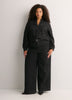 Classic-Fit High-Rise Wide-Leg Black Denim Pant - d/C jeans
