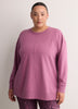 French Terry Long Sweatshirt with Fashion Cut - Active Zone