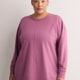 French Terry Long Sweatshirt with Fashion Cut - Active Zone
