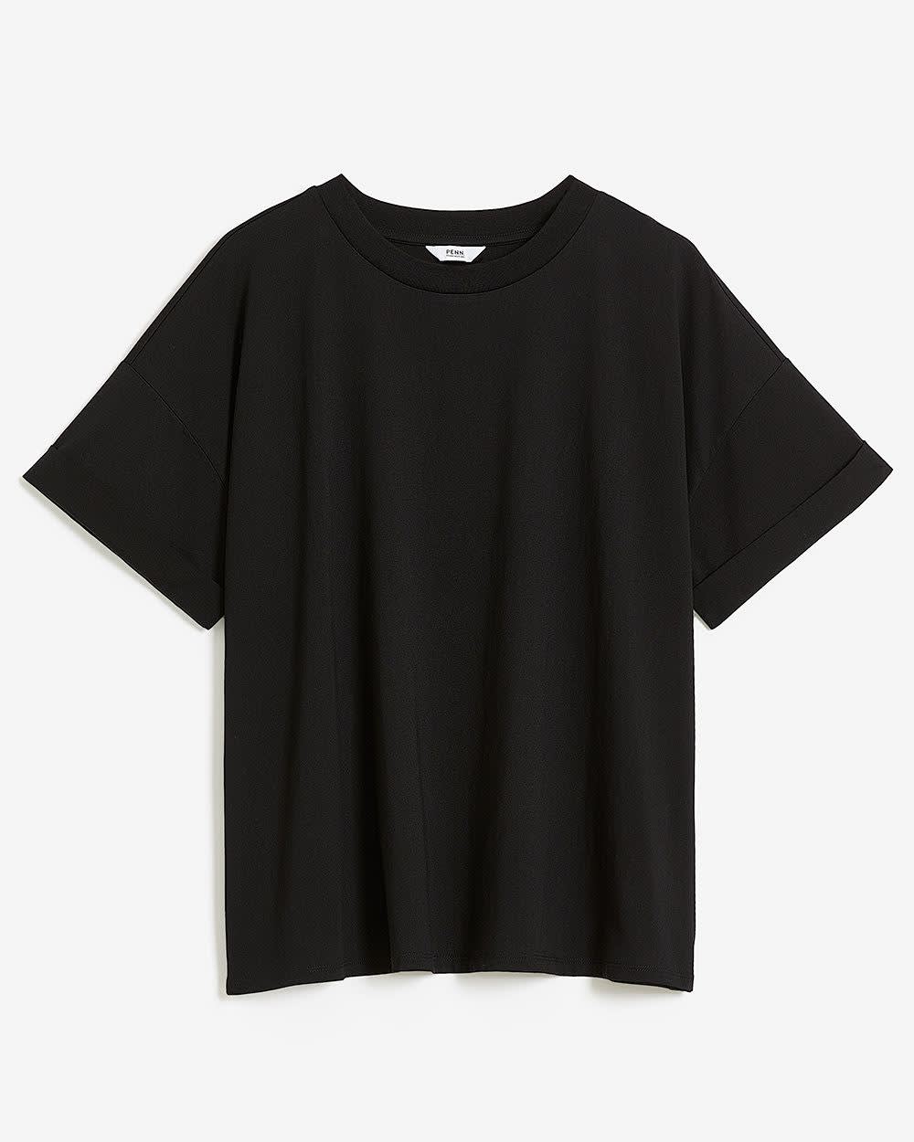 Boxy Short-Sleeve Cotton T-Shirt - PENN. Essentials