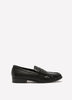 Wide Width, Jarissa Black Faux-Leather Loafer