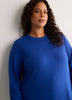 Boyfriend-Fit Long-Sleeve Crew-Neck Sweatshirt