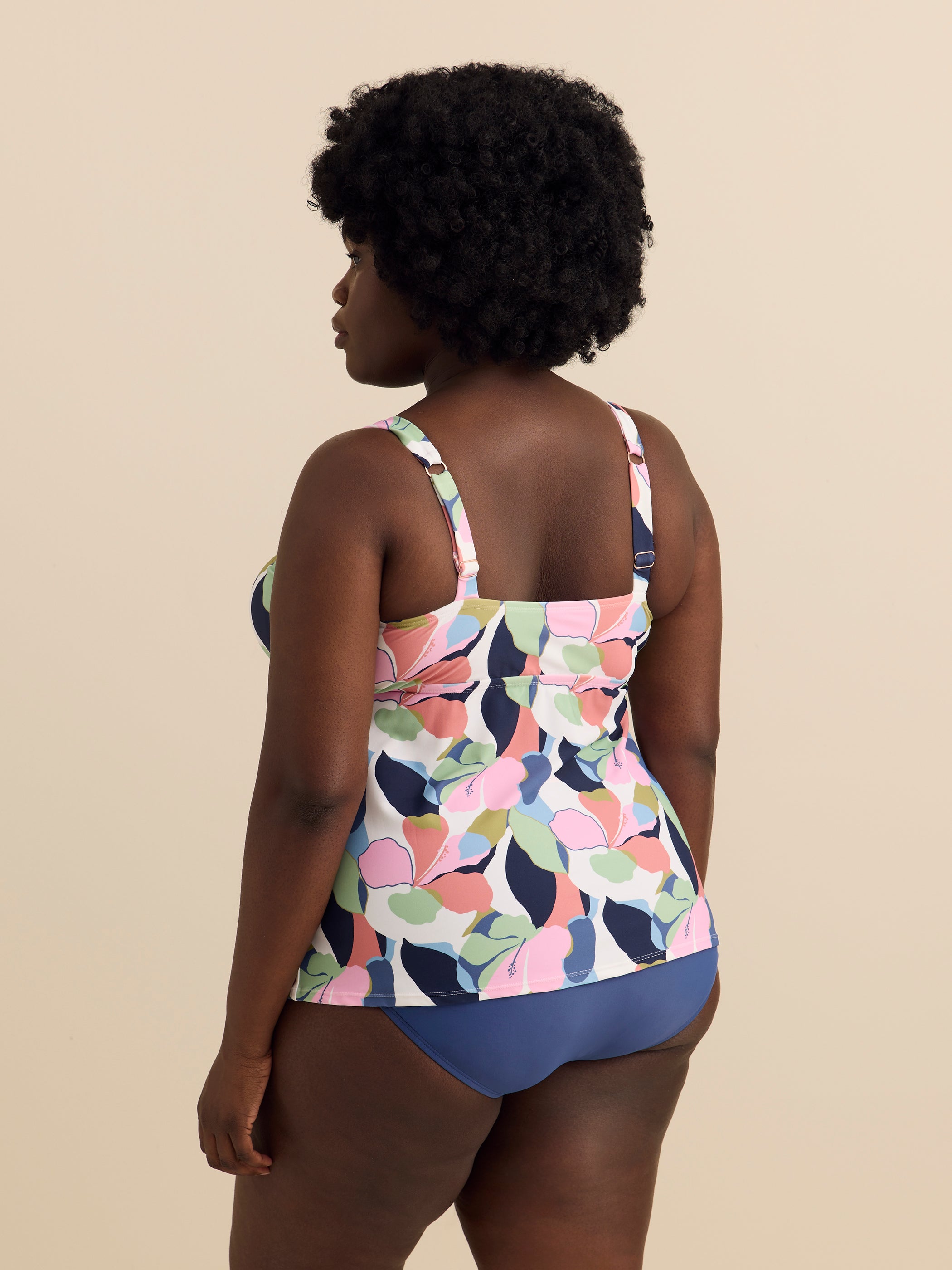 Haut tankini fleuri Rimini - Raisins Curve