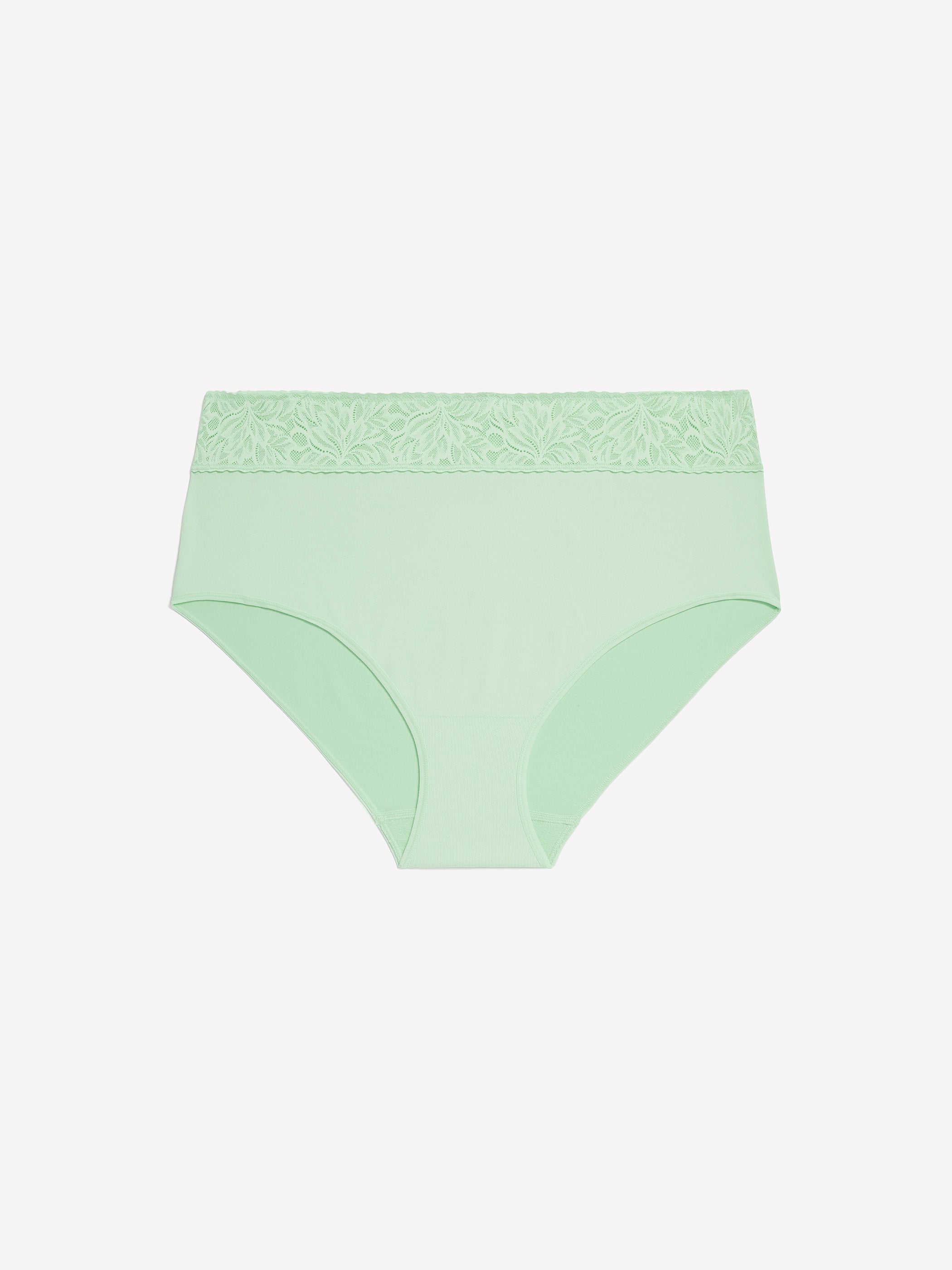 Seamless Full Brief with Lace-Trim Waistband - ti Voglio