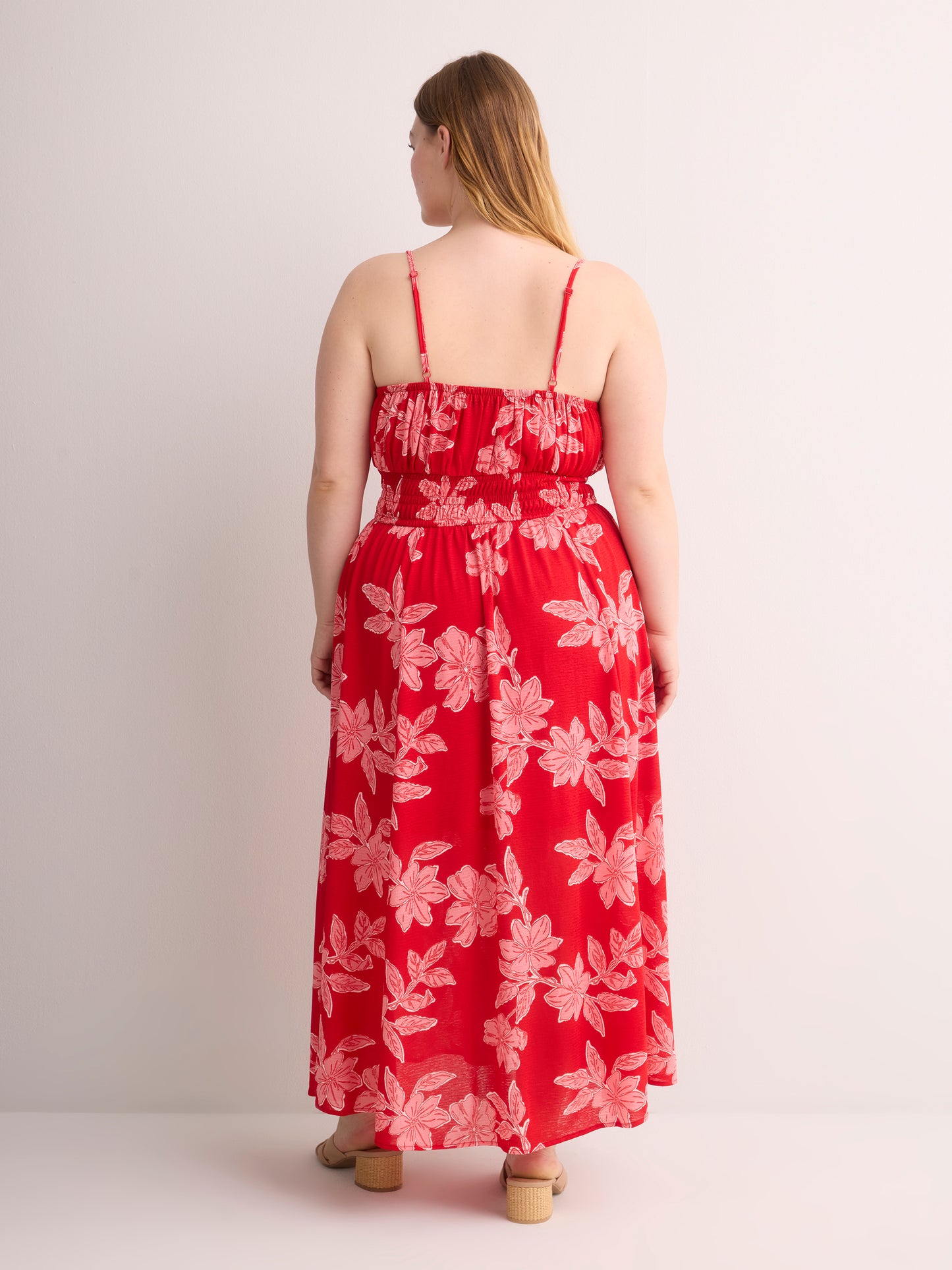 Robe longue sans manches à taille élastique - Addition Elle