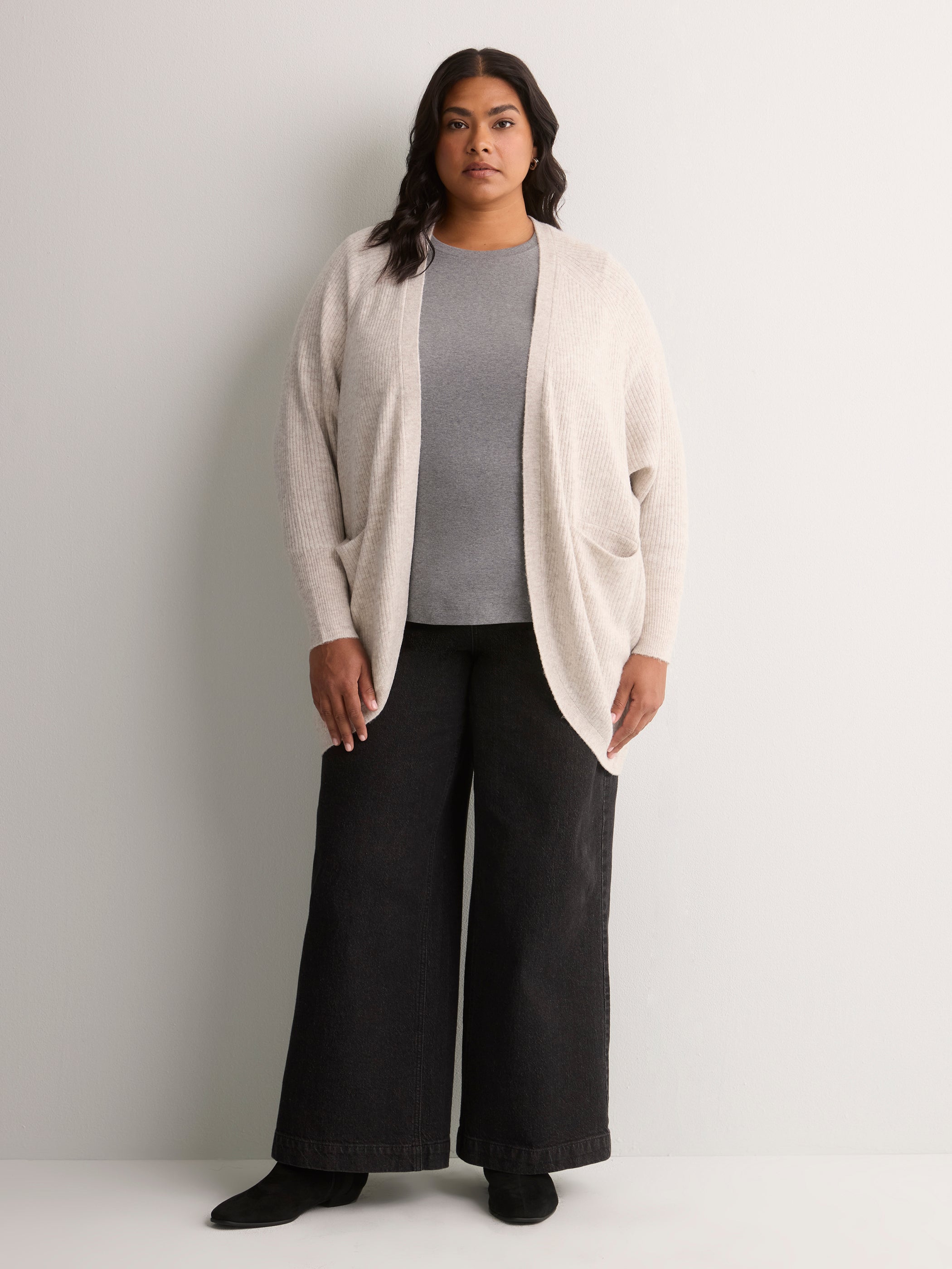 Belted Cocoon Sweater Cardigan