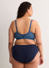 Blue Dotted Wireless Padded Lounge Bra - Déesse Collection