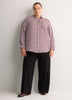 Responsible, Silky Buttoned Down Tunic Shirt