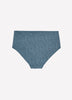 Blue Leopard-Print Cotton Full Brief - tiVOGLIO