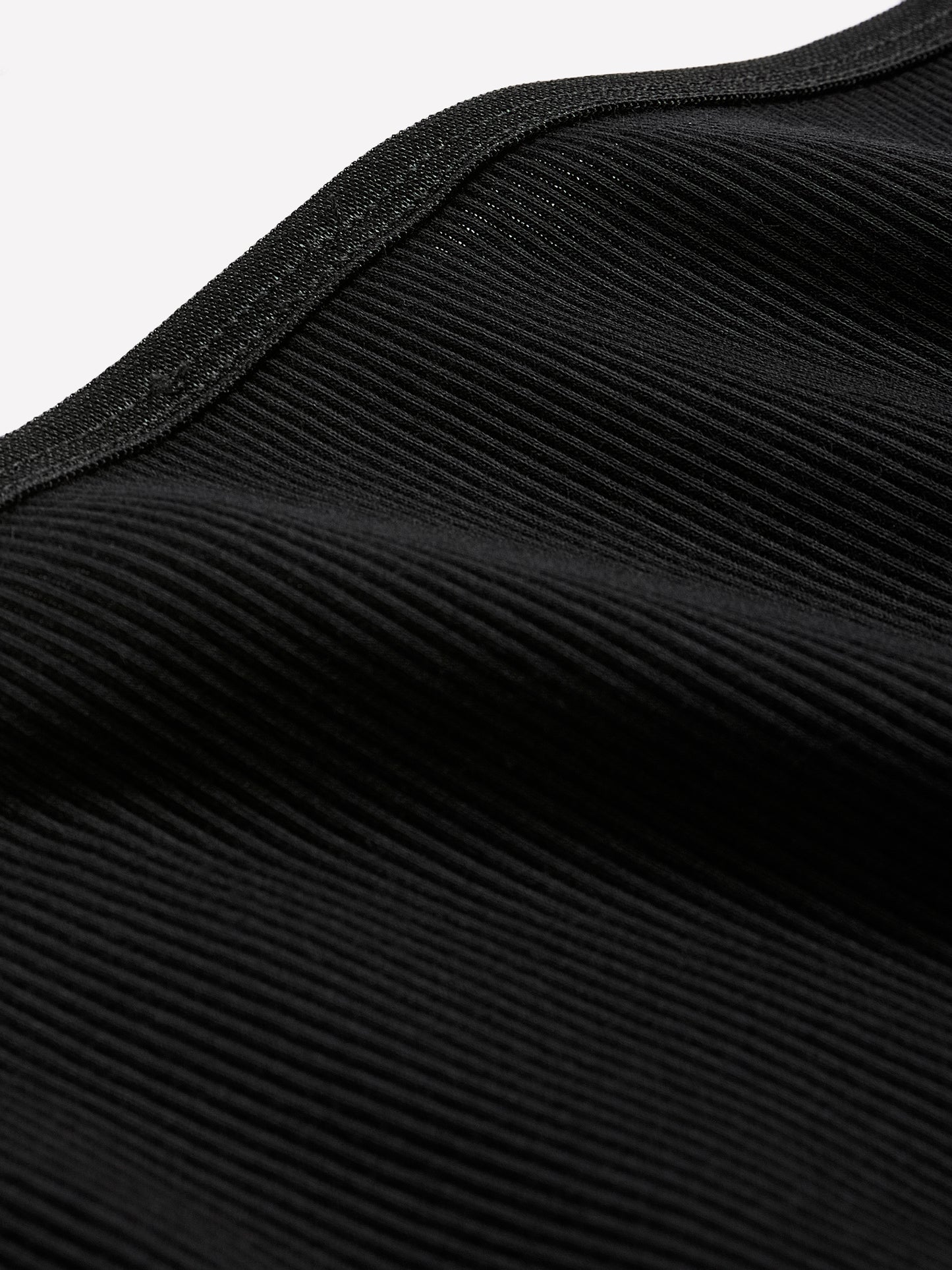 Black High-Cut Ribbed Knit Brief - tiVOGLIO