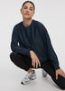 Crew-Neck Sweatshirt with Side Zippers - Hyba