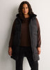 Long Hooded Faux-Fur Lined Vest