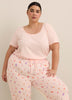 Printed Straight-Leg Pyjama Capri Pant - ti Voglio