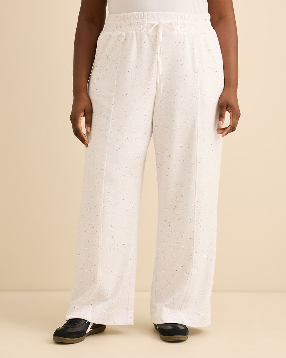 Pantalons de jogging taille haute à jambe évasée, tissu responsable - Active Zone