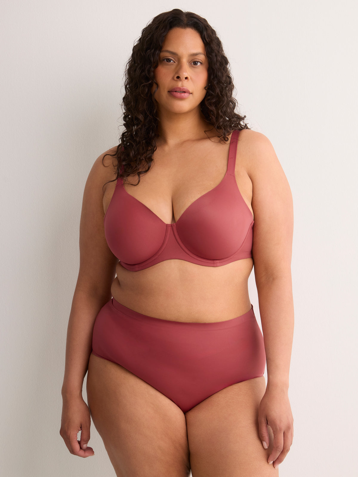 Second Skin, Red Unlined Underwire Matte Bra - tiVOGLIO