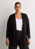 Responsible, Black Straight Tunic Cardigan