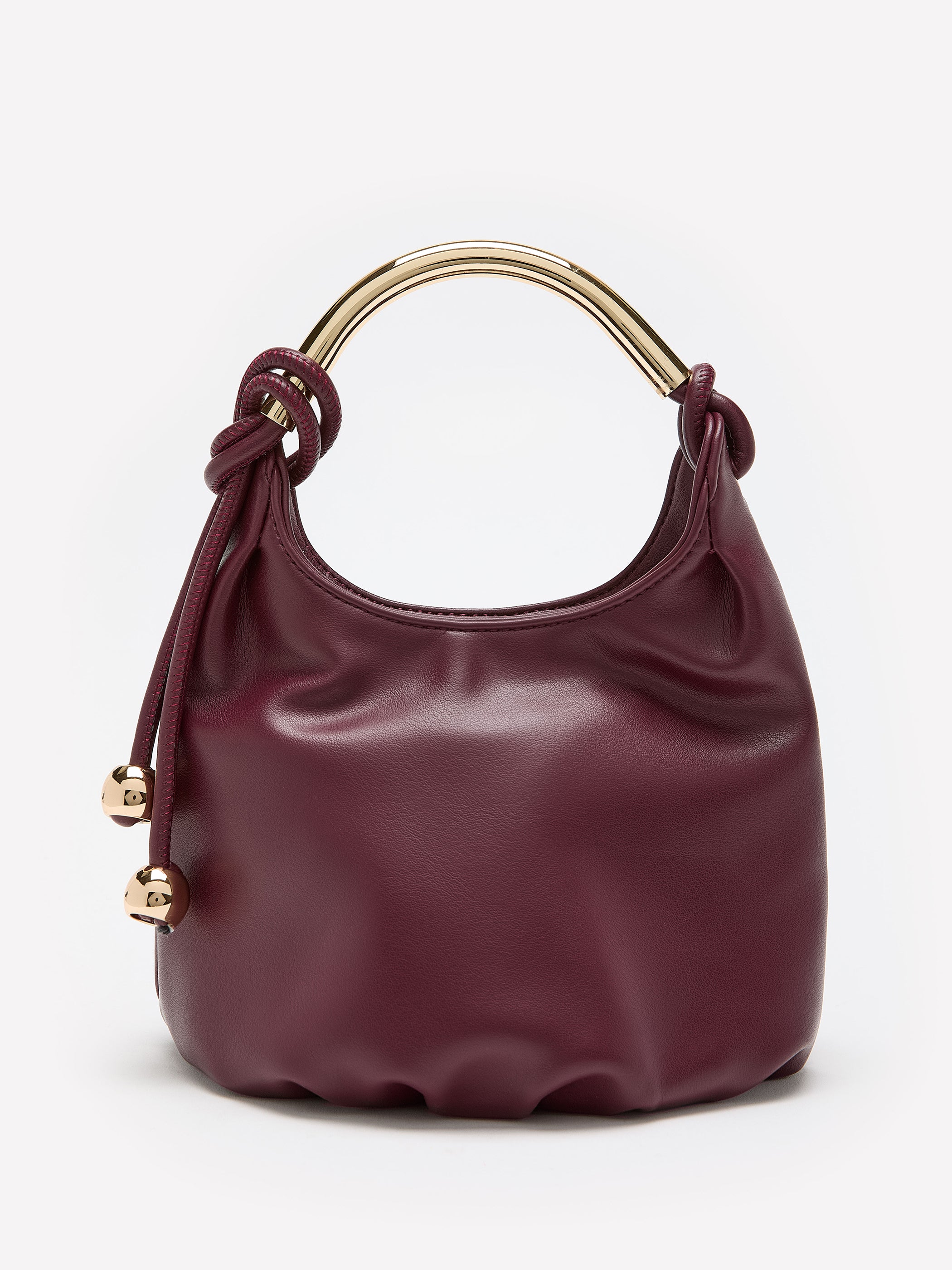 Sac à main de soirée en faux cuir avec poignée dorée - Addition Elle