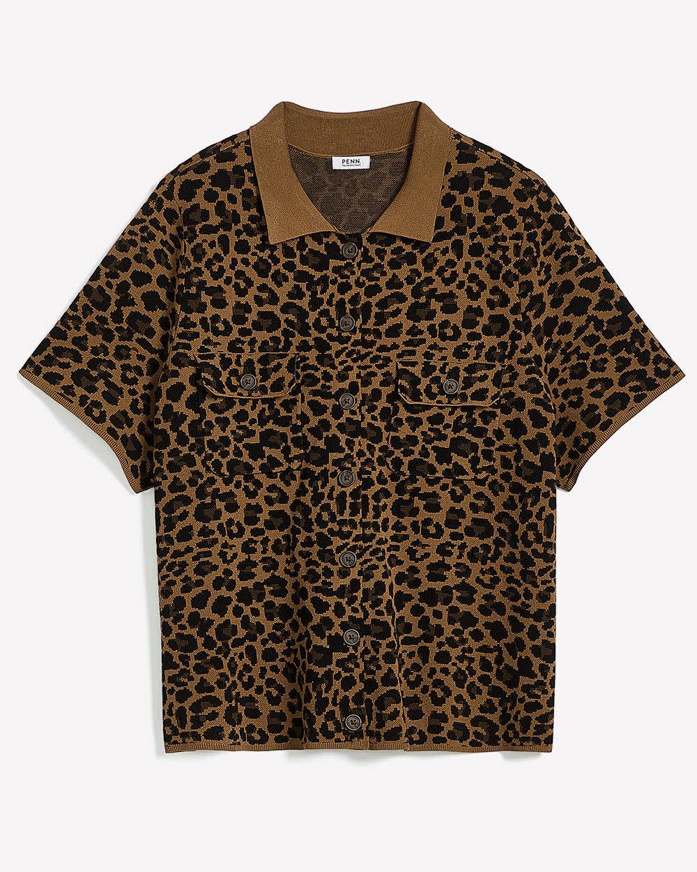 Cardigan en tricot à manches courtes - Addition Elle