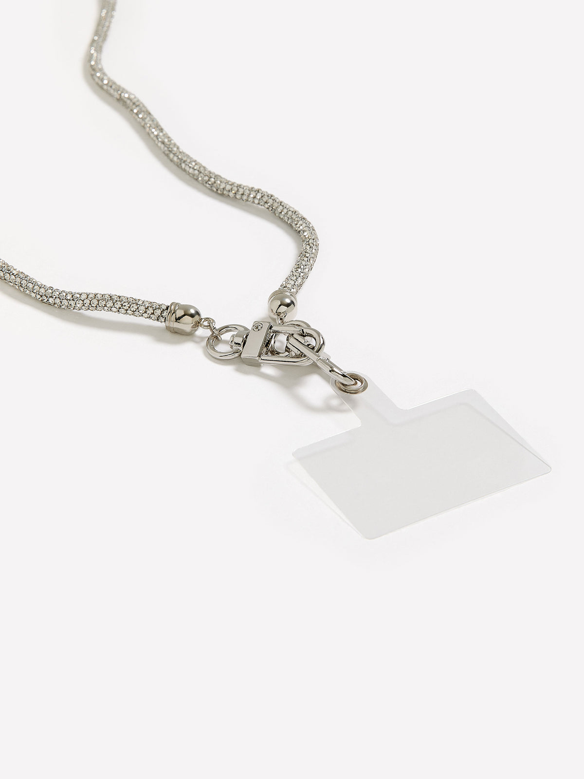 Silver Crossbody Phone Chain