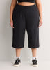 Black 4-Way Stretch Capri Jogger Pant - Active Zone