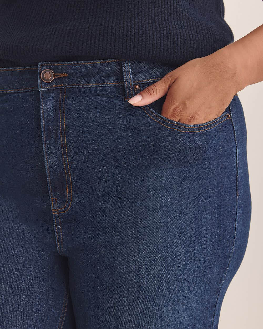 Jean taille haute à  jambe large repliée - d/C JEANS