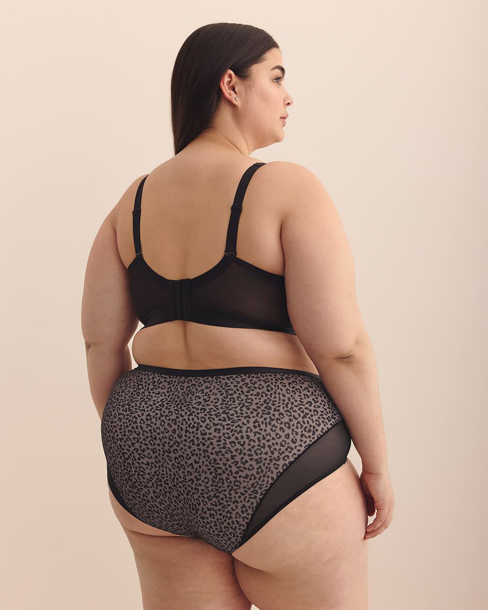 Cheetah-Print Wireless Padded T-Shirt Bra - Déesse Collection