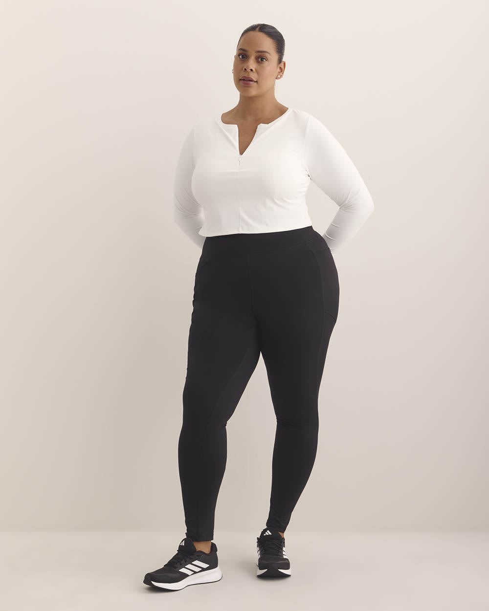 Legging noir avec poches, tissu responsable - Active Zone