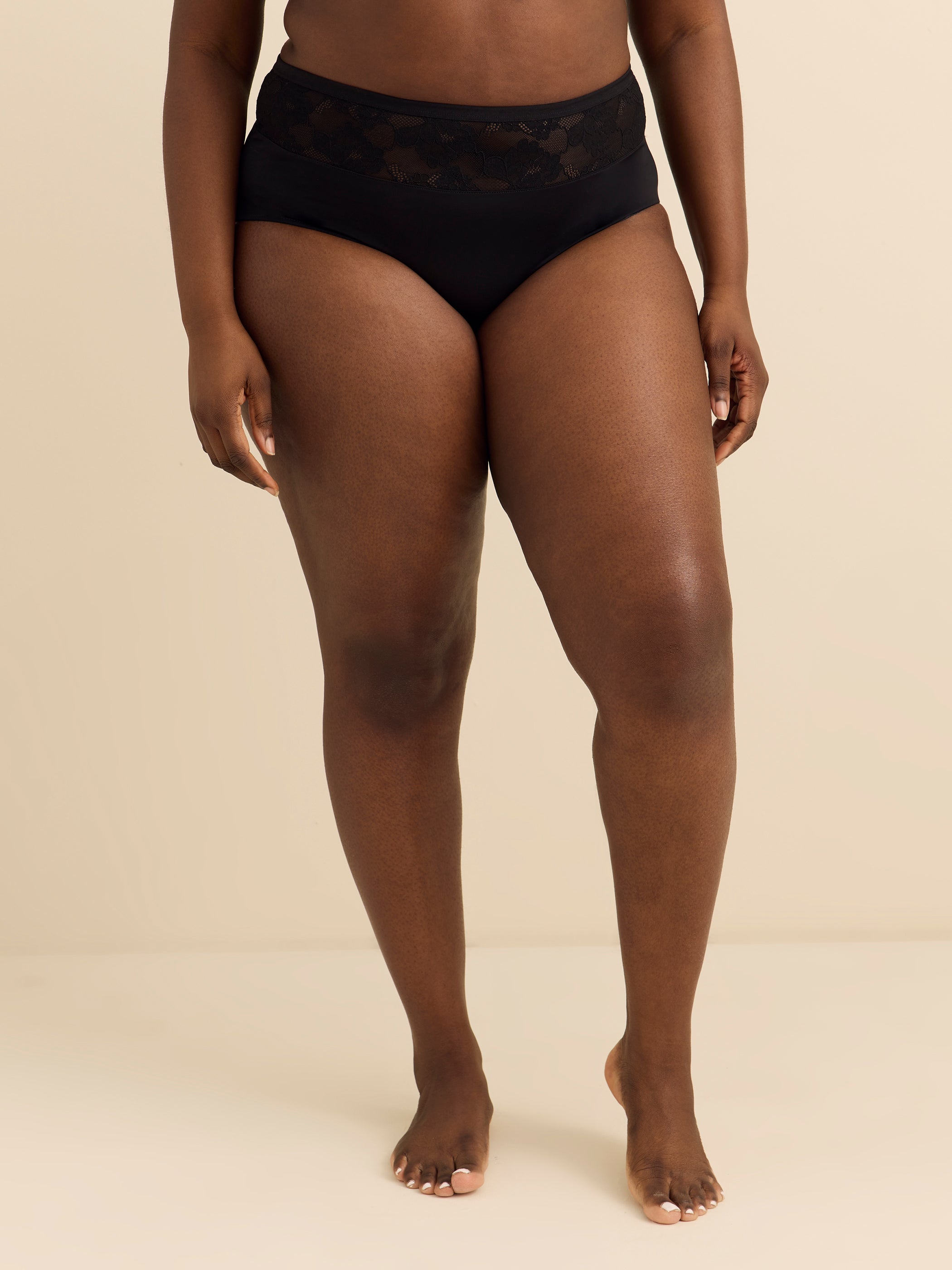 Essential Microfiber Brief with Lace - Déesse Collection