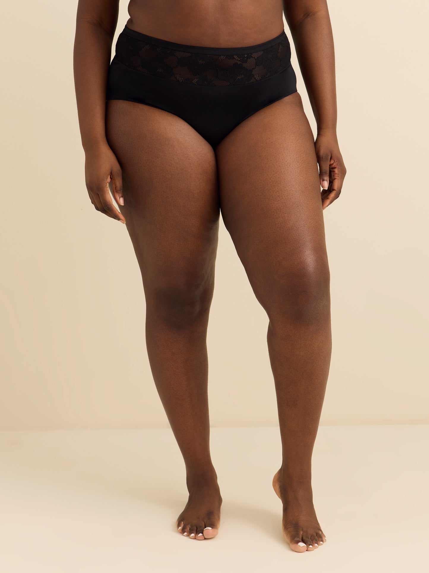 Essential Microfiber Brief with Lace - Déesse Collection