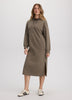 French Terry Hooded Midi Dress - Hyba