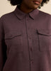 Buttoned-Down Stretch Knit Shirt