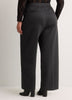 Charcoal Pinstripe Pull-On Wide-Leg Pant, Essential Pant