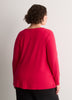 Responsible, Slight Swing Henley Rib Knit Top