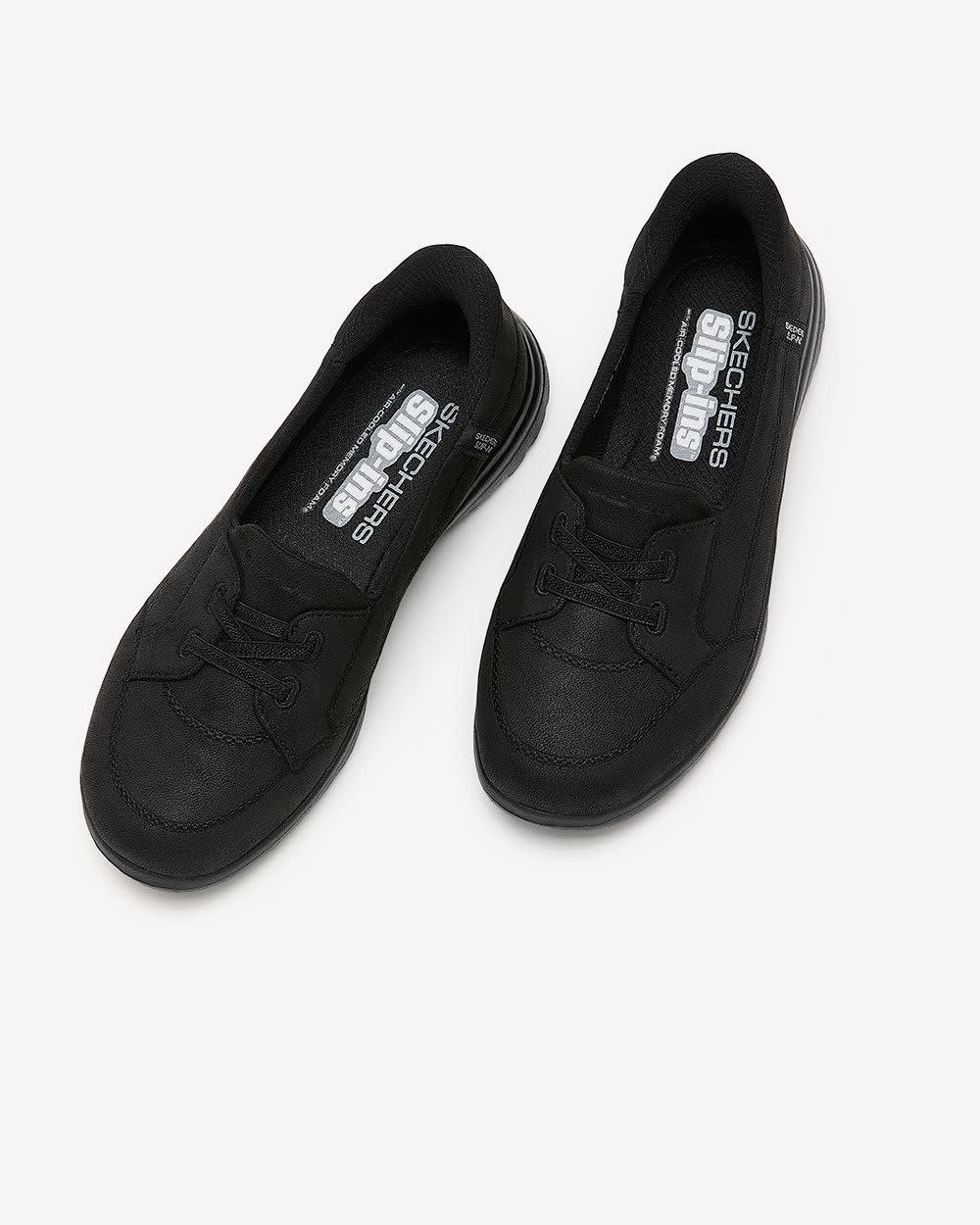 R♡　レディース　BLK XS Skechers Wide Width Slip-In Vegan Leather Shoes Women – Penningtons