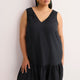 Sleeveless V-Neck Pull-On Swing Dress