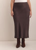 Satin Column Maxi Skirt
