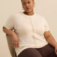 Crewneck Top with Crochet Details