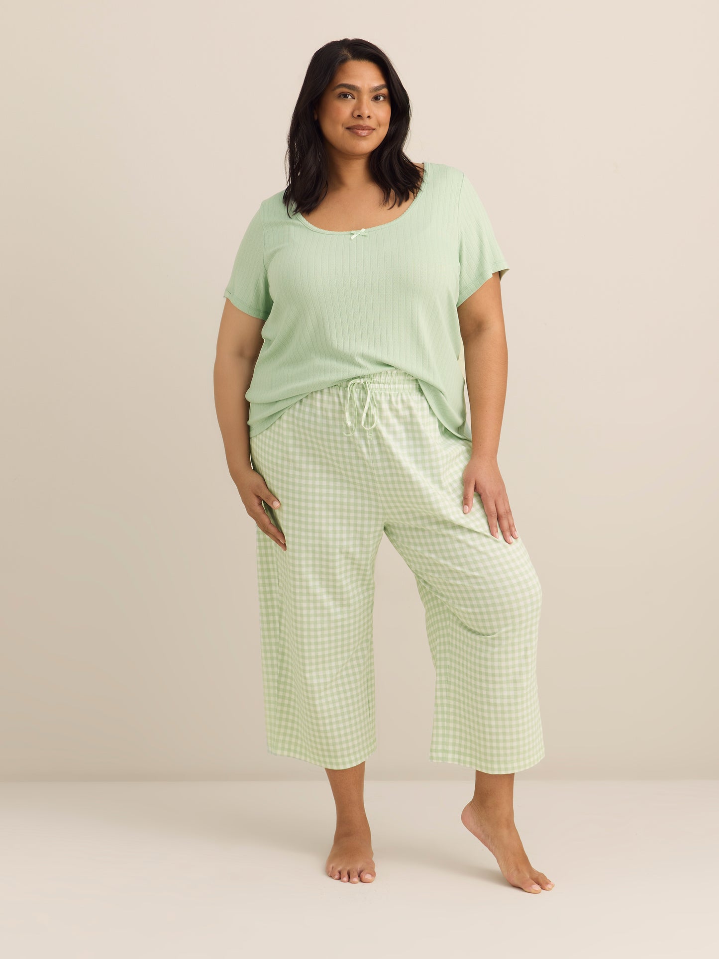 Pointelle Short-Sleeve Pyjama Top - ti Voglio