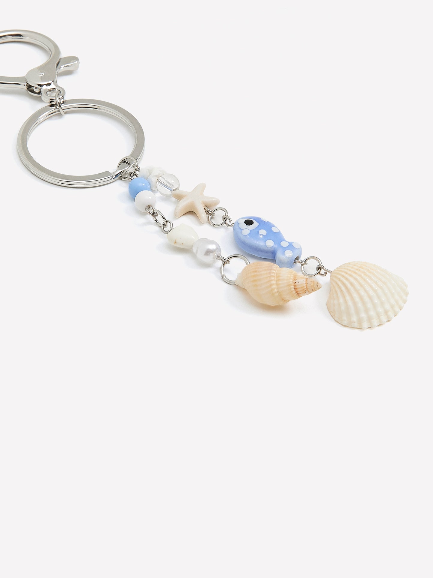 Seashell Keychain and Charm
