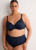 Second Skin Black Unlined Underwire Matte Bra - tiVOGLIO
