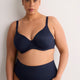 Second Skin Black Unlined Underwire Matte Bra - tiVOGLIO