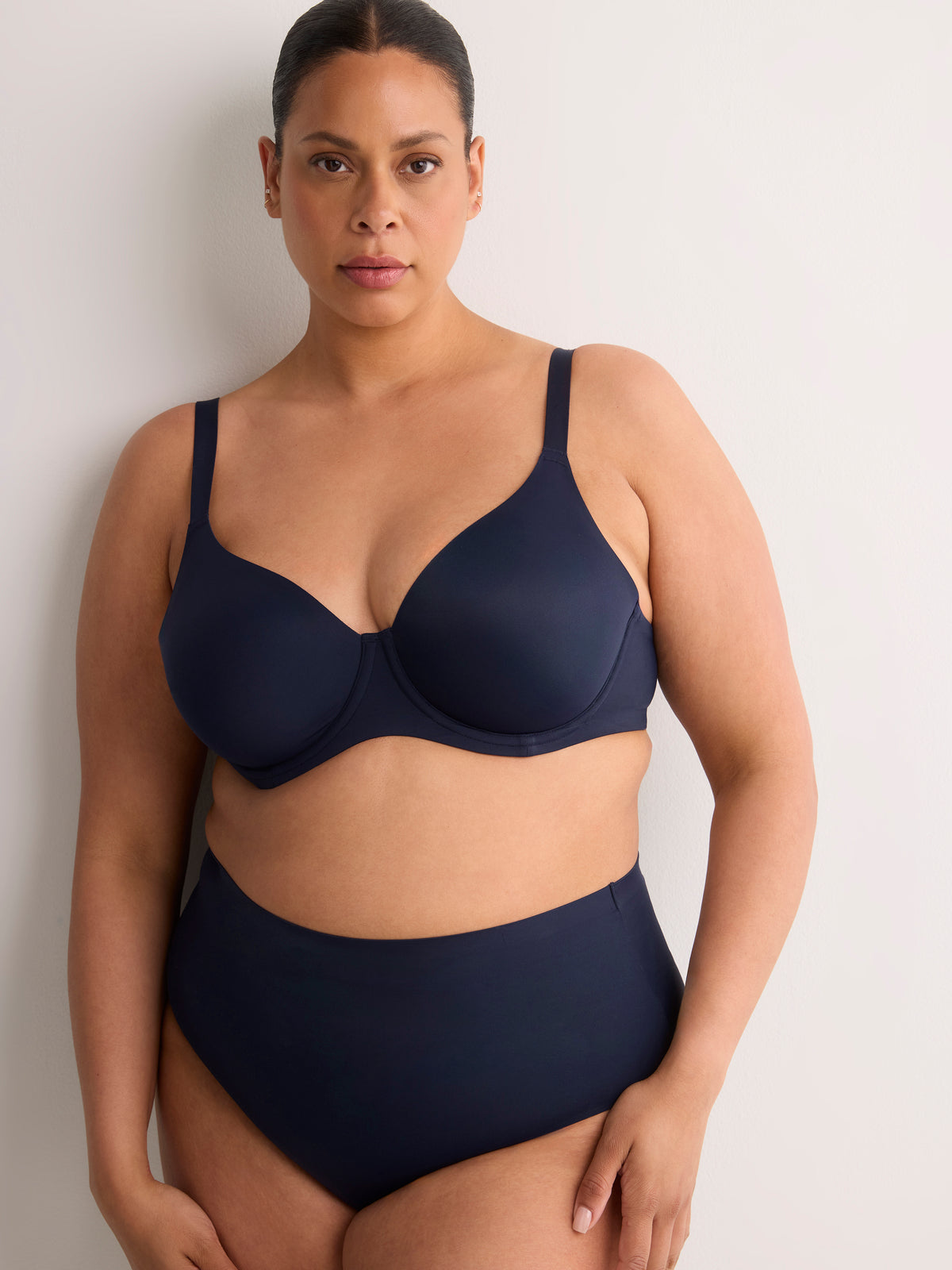 Second Skin Black Unlined Underwire Matte Bra - tiVOGLIO