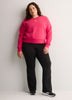 Pink Feel Cozy Fleece Sweatshirt with Small Logo - adidas