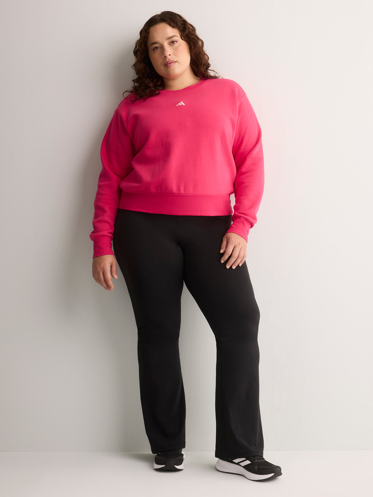 Pink Feel Cozy Fleece Sweatshirt with Small Logo - adidas