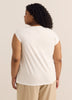 Straight Knit Top with Metal Jewel