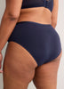 High-Cut Microfibre Brief with Side Embroidery - Déesse