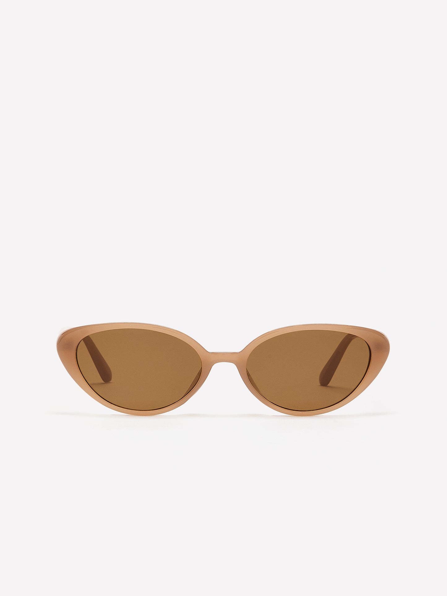 Beige Cat-Eye Sunglasses
